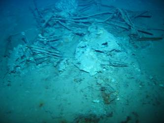 Believed to be wreckage of Walrus aircraft